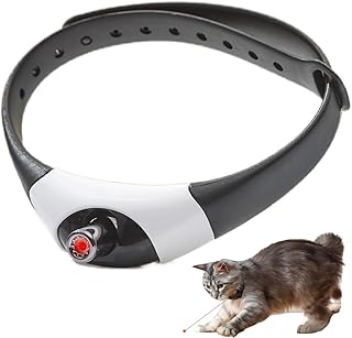Interactive Cat Toys Laser Pointer Collar for Indoor Cats, Upgraded Automatic Cat Laser Toy with Red Light, Interactive Cat Toys for Bored Indoor Cats
